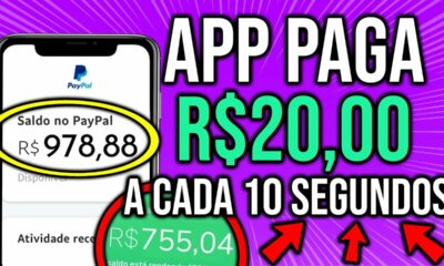 [VAZOU] NOVO APP PARA GANHAR DINHEIRO na INTERNET PAGA R$20 a CADA 10 SEGUNDOS de GRAÇA