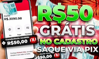 💰GANHE R$50,00 REAIS NO CADASTRO VIA PIX - NOVO APP PAGANDO POR CADASTRO 2023 -CADASTRE E GANHE 2023