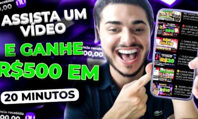 💻ASSISTA UM VÍDEO e GANHE R$500 REAIS POR DIA - APP de JOGO que GANHA DINHEIRO de VERDADE