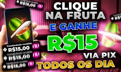 🍓CLIQUE NA FRUTA e GANHE R$15,00 REAIS via PIX - APP de JOGO que GANHA DINHEIRO de VERDADE