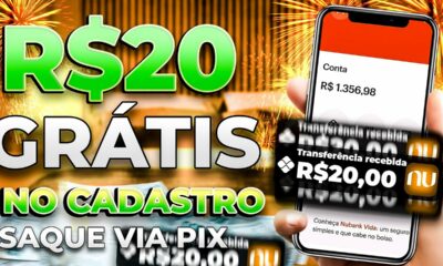 💲GANHE R$20 REAIS NO CADASTRO VIA PIX - NOVO APP PAGANDO POR CADASTRO 2023 - CADASTRE E GANHE 2023