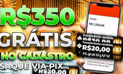 🤑GANHE R$350 REAIS NO CADASTRO VIA PIX - NOVO APP PAGANDO POR CADASTRO 2023 - CADASTRE E GANHE 2023