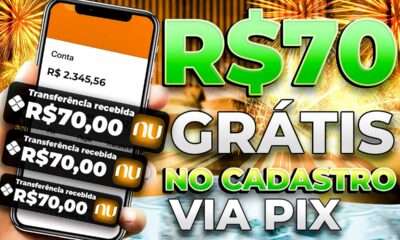 💲GANHE R$70,00 REAIS NO CADASTRO VIA PIX - NOVO APP PAGANDO POR CADASTRO 2023 -CADASTRE E GANHE 2023