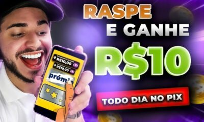 👆 RASPE e GANHE R$10,00 REAIS via PIX TODO DIA - APP de JOGO que GANHA DINHEIRO de VERDADE