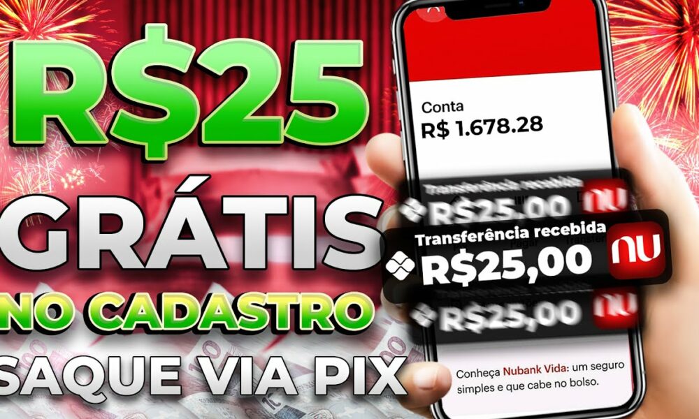 GANHE $7.00 +$25 REAIS NO CADASTRO VIA PIX -NOVO APP PAGANDO POR CADASTRO 2023-CADASTRE E GANHE 2023