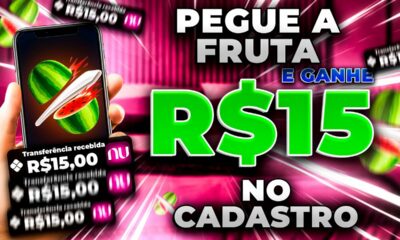 🍉PEGUE a FRUTA para GANHAR até R$15 no PIX - NOVO APP PAGANDO POR CADASTRO 2023 - CADASTRE E GANHE