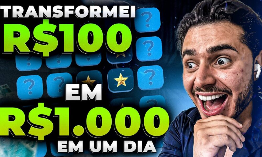 ALAVANCANDO A BANCA DE R$100 para R$1.000 no MELHOR MINES [ Ganhar no Mines] Ganhar Dinheiro Online