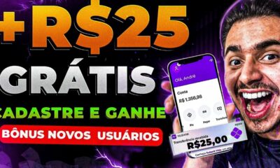 💵GANHE R$25,00 REAIS NO CADASTRO VIA PIX - NOVO APP PAGANDO POR CADASTRO 2023- CADASTRE E GANHE 2023