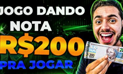 NOVO JOGO DANDO uma NOTA de R$200 para JOGAR [Prova de Pagamento] JOGO que GANHA DINHEIRO DE VERDADE