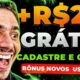 ✅GANHE $20 NO CADASTRO [SAQUEI AO VIVO] SÓ CADASTRAR - CADASTRE E GANHE - APP PAGANDO POR CADASTRO