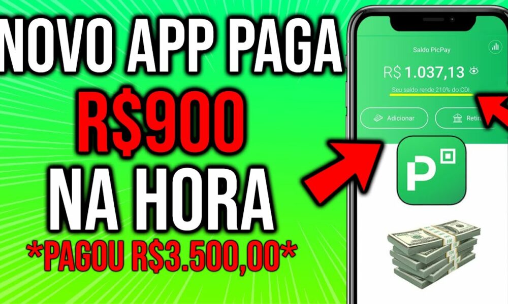 PAGOU R$3.500,00 ESSE NOVO APP PAGA $900,50 NO PIX NA MESMA HORA/ Como Ganhar Dinheiro na Internet