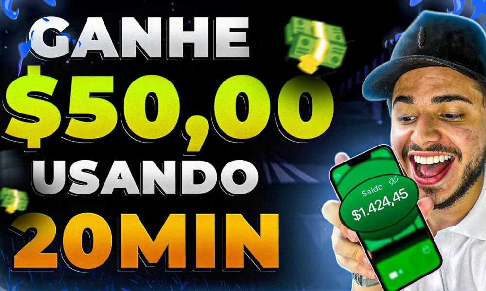 GANHE $50 DÓLARES POR DIA USANDO 20 MINUTOS! - Ganhar Dinheiro Online