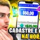 TESTEI O NOVO APP PAGANDO POR CADASTRO E GANHEI R$50 REAIS ✅Como Ganhar Dinheiro na Internet