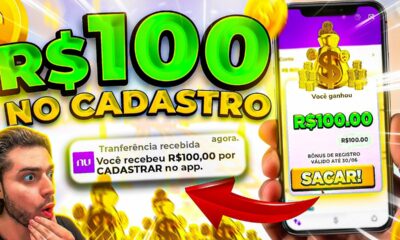 😍Fiz R$110 via pix NO CADASTRO - NOVO APP PAGANDO NO CADASTRO 2023 ✅Como Ganhar Dinheiro na Internet