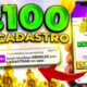 😍Fiz R$110 via pix NO CADASTRO - NOVO APP PAGANDO NO CADASTRO 2023 ✅Como Ganhar Dinheiro na Internet