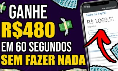 USE ESSE APP E SAQUE $480 no PIX em 60 SEGUNDOS SEM FAZER NADA(Como ganhar dinheiro online)