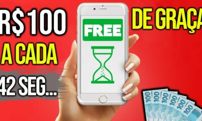 ESSE APP PARA GANHAR DINHEIRO na INTERNET PAGA R$100 A CADA 42 SEGUNDOS de GRAÇA sem parar 🤑