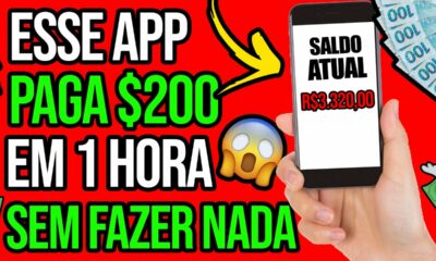 [VAZOU] APLICATIVO GRATUITO QUE PAGA $200 em 1 HORA PARA NÃO FAZER NADA🤑Ganhar Dinheiro na Internet