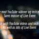 Website with YouTube videos and tech news